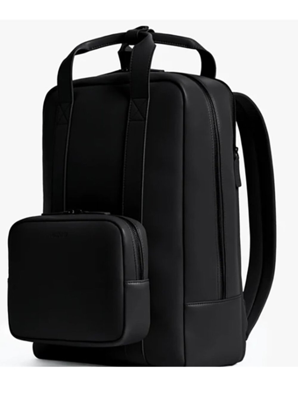 Monos Metro Backpack – Carbon Black (Vegan Leather) – NWOB